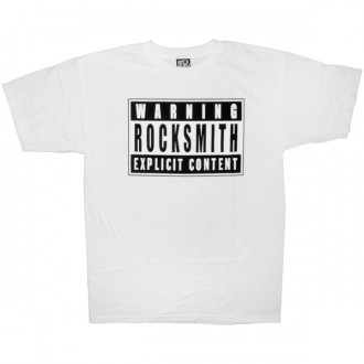 ROCKSMITH T-shirt - Warning Logo Tee - White