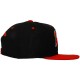 Casquette Snapback Mitchell & Ness - NBA Double Up - Chicago Bulls - Black