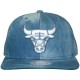 Casquette Snapback Mitchell & Ness - NBA Blue Dyed Denim - Chicago Bulls - Blue