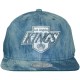 Casquette Snapback Mitchell & Ness - NHL Blue Dyed Denim - Los Angeles Kings - Blue