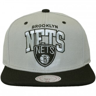 Casquette Snapback Mitchell And Ness - NBA Guard - Brooklyn Nets - Grey