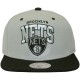 Casquette Snapback Mitchell And Ness - NBA Guard - Brooklyn Nets - Grey