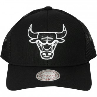 Casquette Trucker Mitchell And Ness - NBA White Logo Trucker - Chicago Bulls - Black