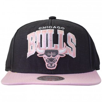 Casquette Snapback Mitchell And Ness - NBA Pastel Chino - Chicago Bulls - Black