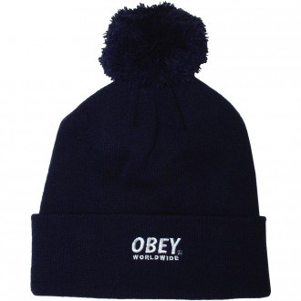 Bonnet Obey - Worldwide Pom Pom - Navy