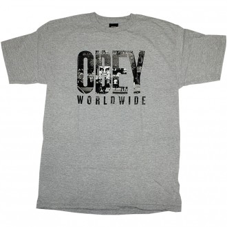 T-Shirt Obey - OG NY Obey - Heather Grey