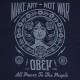 Sweat Shirt Femme Obey - Make Art Not War 2 - Indigo