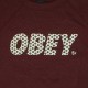 Sweat Shirt Femme Obey - Obey Tie Font - Deep Burgundy