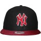 Casquette Snapback New Era - 9Fifty MLB Maxd Out - New York Yankees - Black / Scarlet