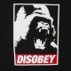 Sweat Shirt Space Monkeys - Disobey Crew neck - Black