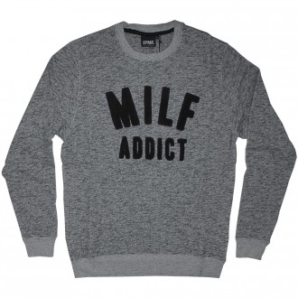 Sweat Shirt Space Monkeys - MILF Crew neck - Mel Heather