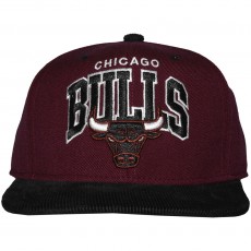 Casquette Snapback Mitchell And Ness - NBA Scholar - Chicago Bulls - Burgundy