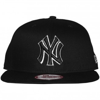 Casquette Snapback New Era - 9Fifty MLB Black-White Basic - New York Yankees