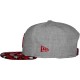 Casquette Snapback New Era - 9Fifty MLB Heather Pair - New York Yankees - Heather Grey / Scarlet / Leopard