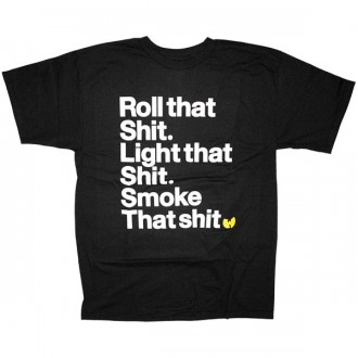 The Wu-Tang Brand T-Shirt - Roll That Shit Tee - Black