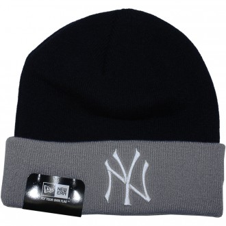 Bonnet New Era - MLB Contrast Cuff - New York Yankees - Navy / Grey