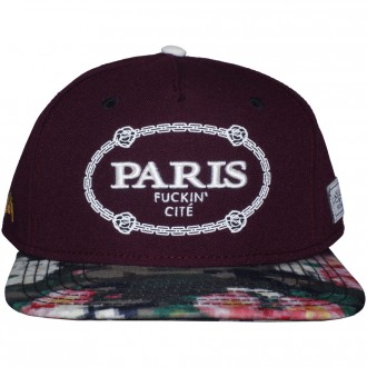 Casquette Snapback Cayler And Sons - Paris Cap - Maroon / Floral Digi Camo / White