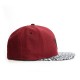 Casquette Snapback Cayler And Sons - Roy 2Tone Cap - Maroon Wool / Snow Leo