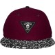 Casquette Snapback Cayler And Sons - Roy 2Tone Cap - Maroon Wool / Snow Leo