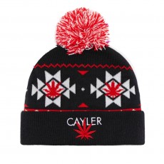 Bonnet Cayler And Sons - Cayler Pom Pom Beanie - Navy / White / Red