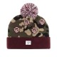 Bonnet Cayler And Sons - Le Parisien Pom Pom Beanie - Floral Camo / Maroon / White