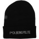 Bonnet Cayler And Sons - Never Polite Beanie - Black / White