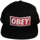 Casquette Snapback Obey - Original - Black-Black