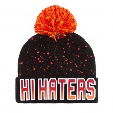 Bonnet Cayler And Sons - Hi Haters Pom Pom Beanie - Black / Fading Red