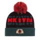 Bonnet Cayler And Sons - BKLYN Pom Pom Beanie - Black / Forest Green / Red