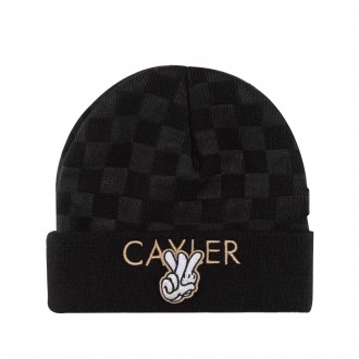 Bonnet Cayler And Sons - Checkers Beanie - Black / Grey / Gold