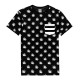 T-Shirt Cayler And Sons - Leaves 'n Stripes Pocket Tee - Black / White