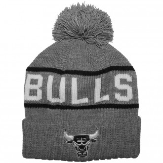 Bonnet Mitchell And Ness - NBA Pom Pom Rec Knit - Chicago Bulls - Grey