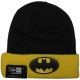 Bonnet New Era x DC Comics - Char Contrast Cuff Batman - Black / Yellow