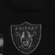 Bonnet New Era - NFL Metallic Knit Oakland Raiders - Black / Black