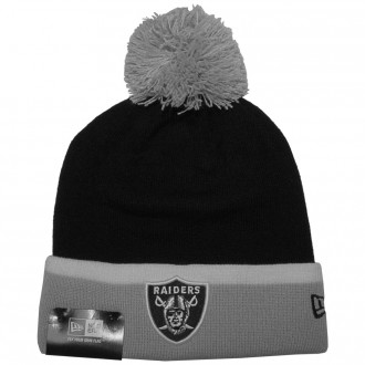 Bonnet New Era - NFL Team Cuff Bobb - Oakland Raiders - Black / Grey