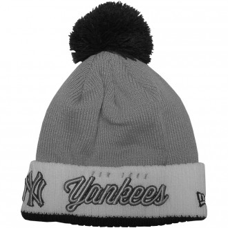 Bonnet New Era - MLB Pom Time 2 New York Yankees - Grey / White