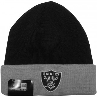 Bonnet New Era - NFL Contrast Cuff Oakland Raiders - Black / Grey