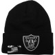 Bonnet New Era - NFL Lic Over Cuff Oakland Raiders - Black