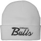 Bonnet Mitchell And Ness - NBA Team Talk Cuff Knit - Chicago Bulls - White