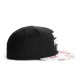 Casquette Snapback Cayler And Sons - Paris Throwback Cap - Black Wool / Floral Leather / White