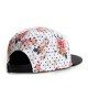 Casquette 5 Panel Cayler And Sons - Paris Throwback 5 Panel Cap - Floral Leather / Black Wool
