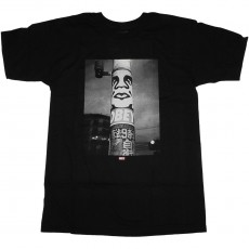 T-Shirt Obey - Obey Poster Pole Photo - Black