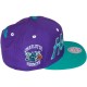 Casquette Snapback Mitchell & Ness - NBA 2 Tone Script - Charlotte Hornets