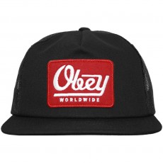 Casquette Trucker Obey - Grave Trucker - Black