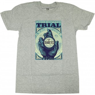 T-Shirt Obey - The Human Trial - Heather Grey
