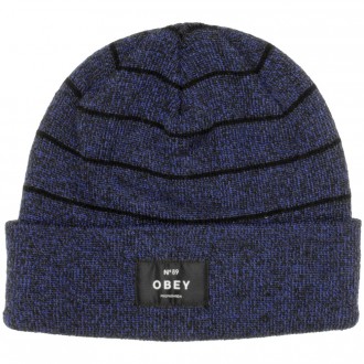 Bonnet Obey - Vernon Beanie - Cobalt / Black