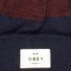 Bonnet Obey - Boulder Beanie - Burgundy / Navy