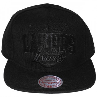 Casquette Snapback Mitchell & Ness - NBA Black On Black - Los Angeles Lakers