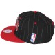 Casquette Snapback Mitchell & Ness - NBA Pinstripe - Chicago Bulls