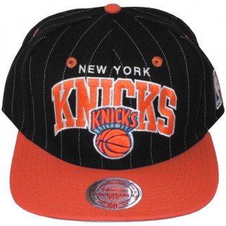 Casquette Snapback Mitchell & Ness - NBA Pinstripe - New York Knicks
